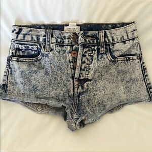Forever 21 Blue Distressed Jean Shorts